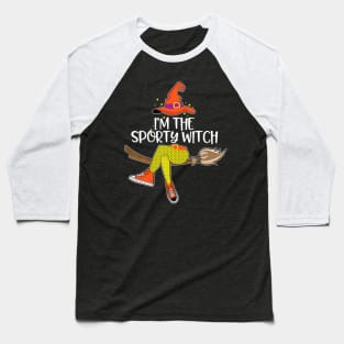 Im He Sporty Witch  Halloween Matching Group Costume Baseball T-Shirt